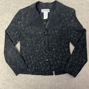 Jessica Howard Black Floral Blazer